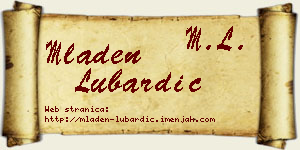Mladen Lubardić vizit kartica